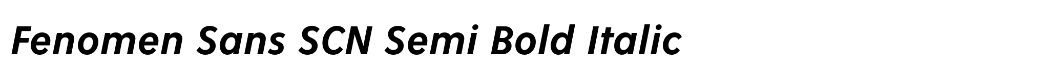 Fenomen Sans SCN Semi Bold Italic image
