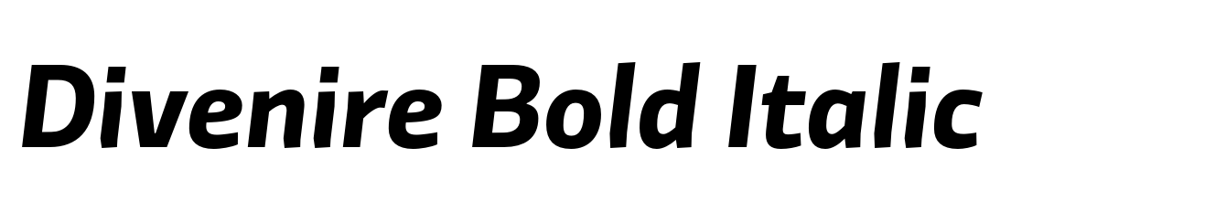 Divenire Bold Italic
