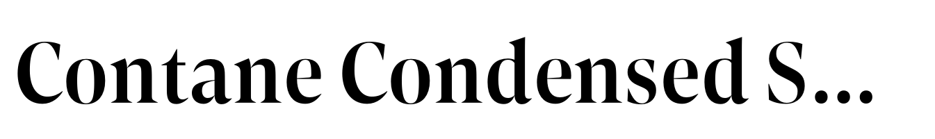 Contane Condensed Semibold