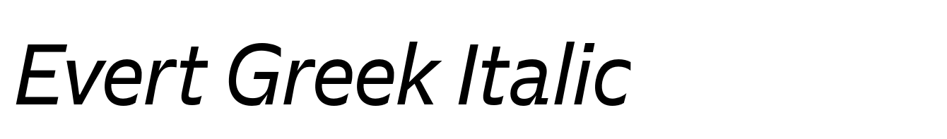 Evert Greek Italic