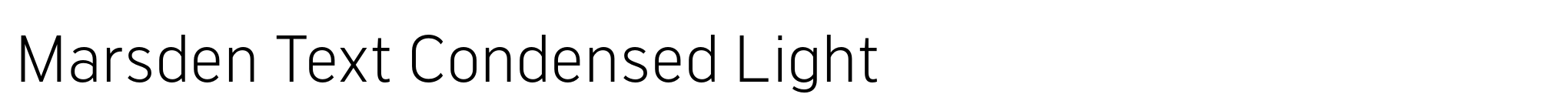 Marsden Text Condensed Light image