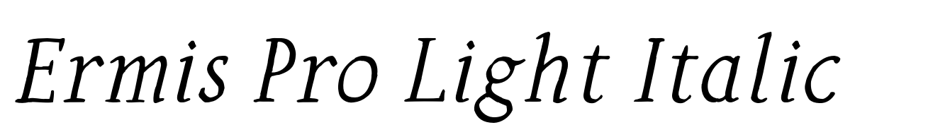 Ermis Pro Light Italic