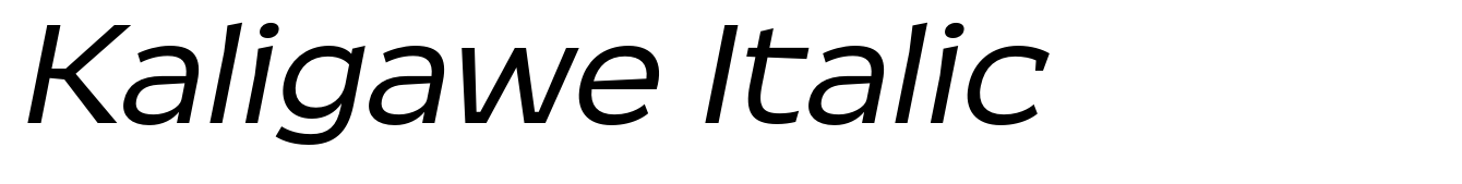Kaligawe Italic