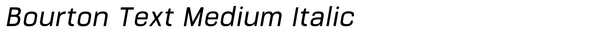 Bourton Text Medium Italic image