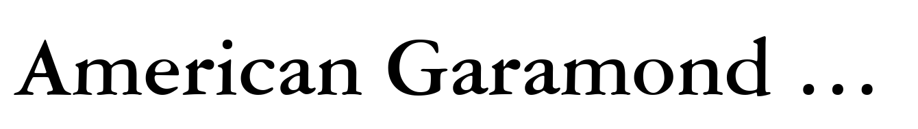 American Garamond Bold
