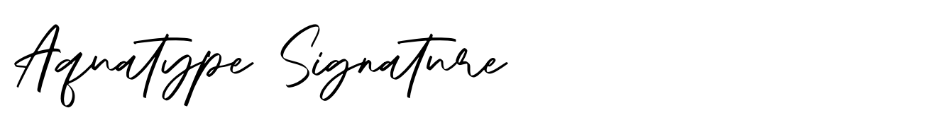 Aquatype Signature