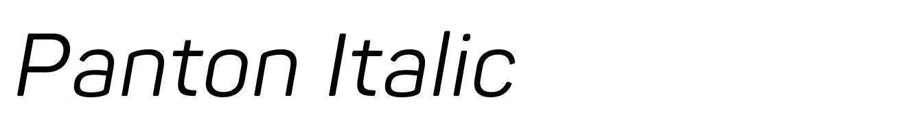 Panton Italic