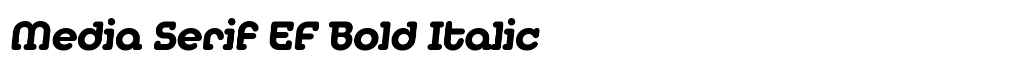Media Serif EF Bold Italic image