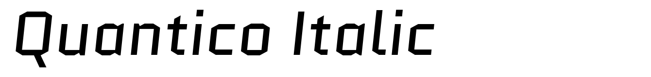 Quantico Italic