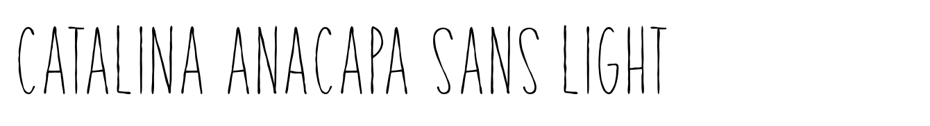 Catalina Anacapa Sans Light Font | Webfont & Desktop | MyFonts