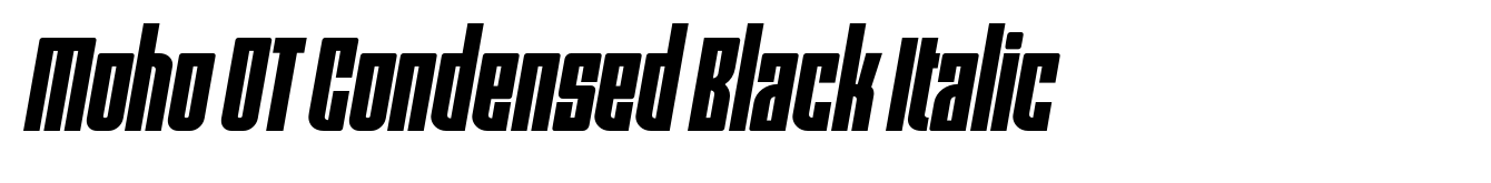 Moho OT Condensed Black Italic