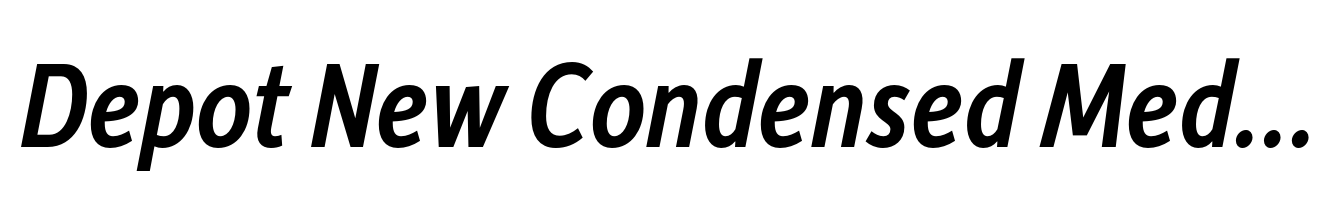 Depot New Condensed Medium Italic