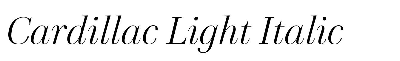 Cardillac Light Italic