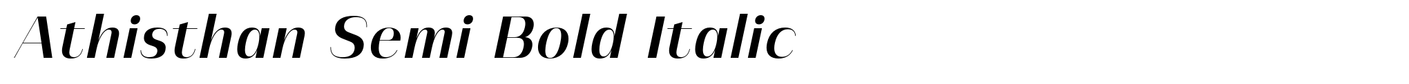 Athisthan Semi Bold Italic image