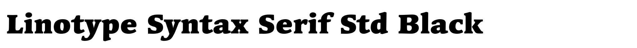 Linotype Syntax Serif Std Black image