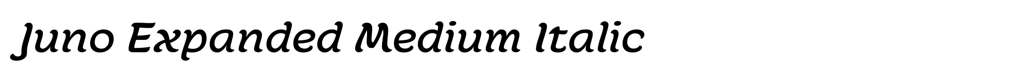 Juno Expanded Medium Italic image