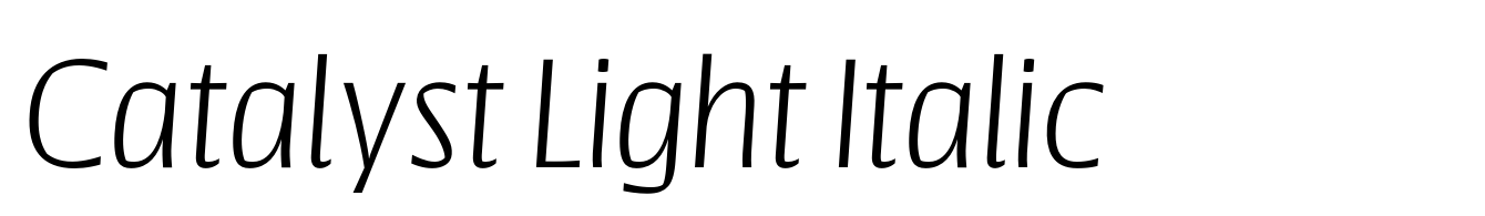 Catalyst Light Italic