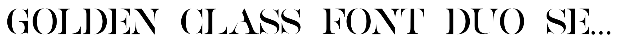 Golden Class Font Duo serif image