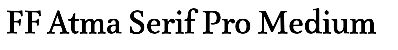 FF Atma Serif Pro Medium