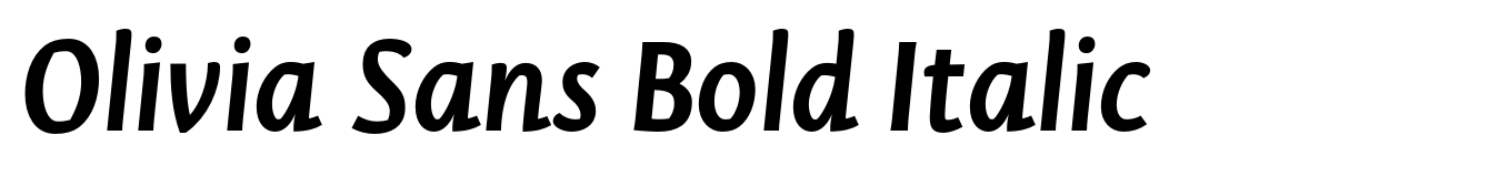 Olivia Sans Bold Italic