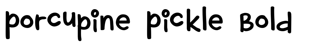 Porcupine Pickle Bold