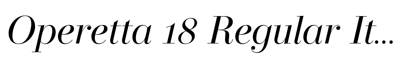 Operetta 18 Regular Italic