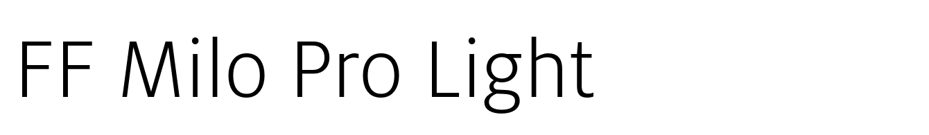 FF Milo Pro Light