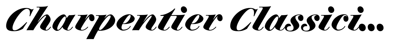 Charpentier Classicistique Pro Bold Italic