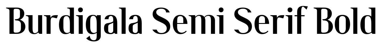 Burdigala Semi Serif Bold