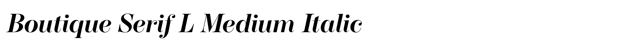 Boutique Serif L Medium Italic image