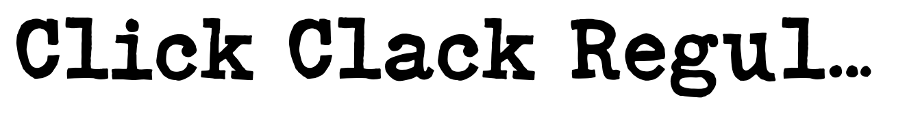 Click Clack Regular