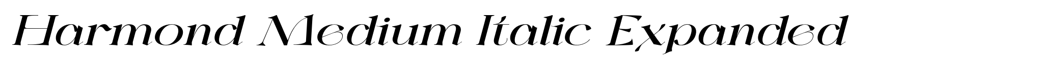 Harmond Medium Italic Expanded image