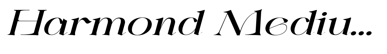 Harmond Medium Italic Expanded