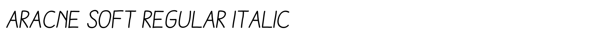 Aracne Soft Regular Italic image