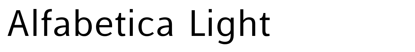 Alfabetica Light