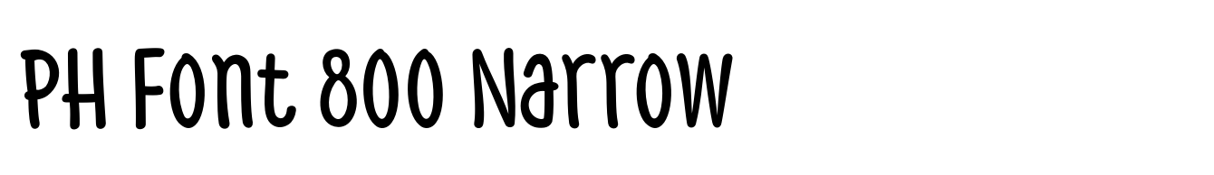 PH Font 800 Narrow