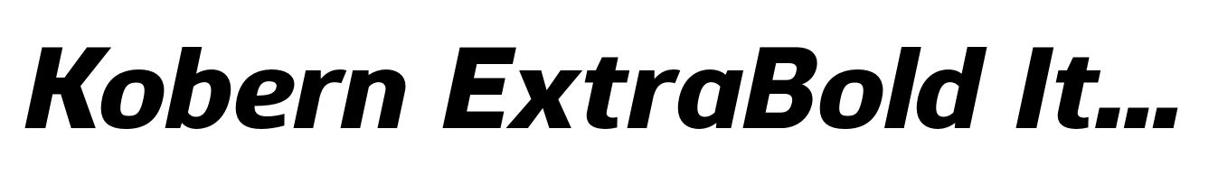 Kobern ExtraBold Italic