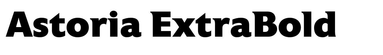 Astoria ExtraBold