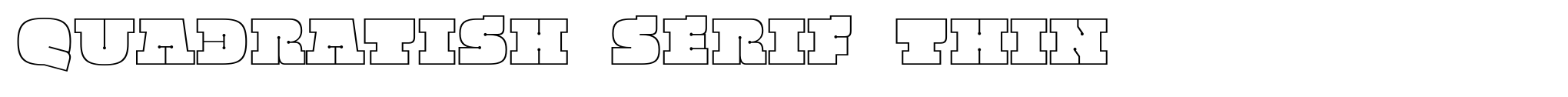 Quadratish Serif Thin image