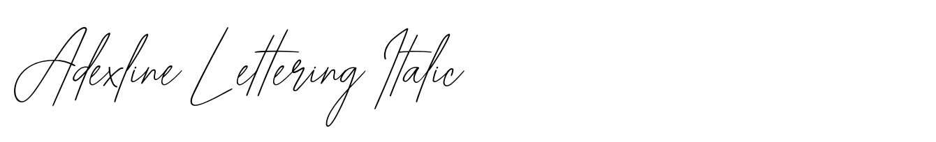Adexline Lettering Italic