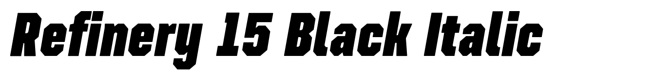 Refinery 15 Black Italic