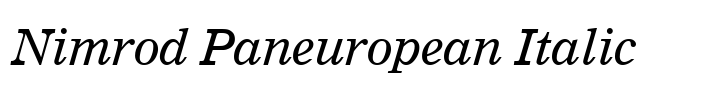 Nimrod Paneuropean Italic