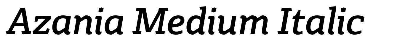 Azania Medium Italic