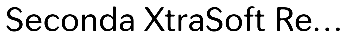Seconda XtraSoft Regular
