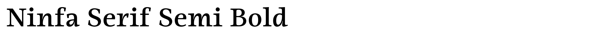 Ninfa Serif Semi Bold image
