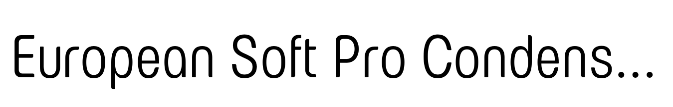 European Soft Pro Condensed Light