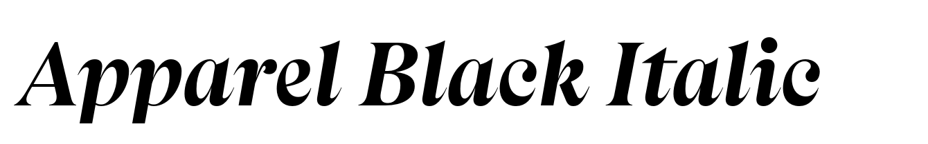 Apparel Black Italic