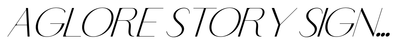 Aglore Story Signature Italic