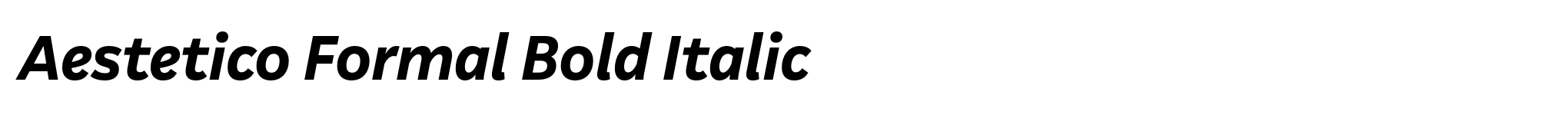 Aestetico Formal Bold Italic image
