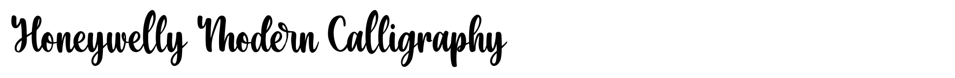 Honeywelly Modern Calligraphy